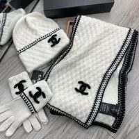 $72.00 USD Chanel Hat and Scarf and Glove Set #1413105