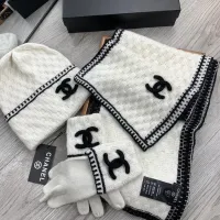 $72.00 USD Chanel Hat and Scarf and Glove Set #1413105