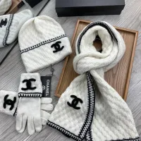 $72.00 USD Chanel Hat and Scarf and Glove Set #1413105