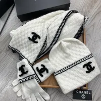 $72.00 USD Chanel Hat and Scarf and Glove Set #1413105