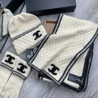 $72.00 USD Chanel Hat and Scarf and Glove Set #1413106