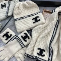 $72.00 USD Chanel Hat and Scarf and Glove Set #1413106