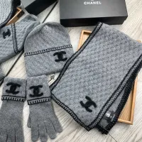$72.00 USD Chanel Hat and Scarf and Glove Set #1413107