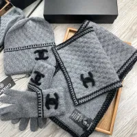 $72.00 USD Chanel Hat and Scarf and Glove Set #1413107