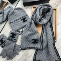 $72.00 USD Chanel Hat and Scarf and Glove Set #1413107