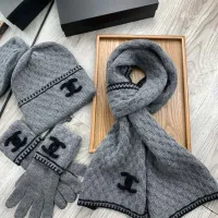 $72.00 USD Chanel Hat and Scarf and Glove Set #1413107