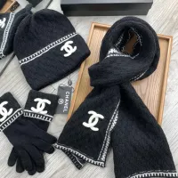 $72.00 USD Chanel Hat and Scarf and Glove Set #1413108