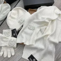 $72.00 USD Chanel Hat and Scarf and Glove Set #1413109