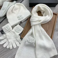 $72.00 USD Chanel Hat and Scarf and Glove Set #1413109