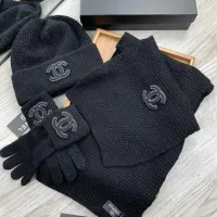 $72.00 USD Chanel Hat and Scarf and Glove Set #1413110