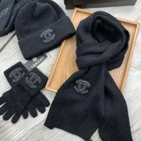 $72.00 USD Chanel Hat and Scarf and Glove Set #1413110