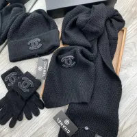 $72.00 USD Chanel Hat and Scarf and Glove Set #1413110