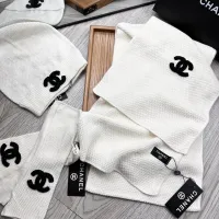 $72.00 USD Chanel Hat and Scarf and Glove Set #1413111