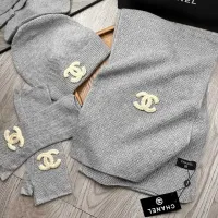 $72.00 USD Chanel Hat and Scarf and Glove Set #1413112