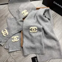 $72.00 USD Chanel Hat and Scarf and Glove Set #1413112