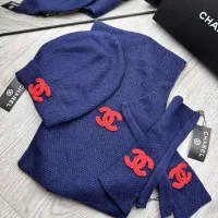 $72.00 USD Chanel Hat and Scarf and Glove Set #1413113