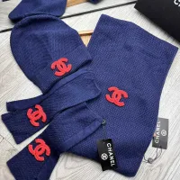 $72.00 USD Chanel Hat and Scarf and Glove Set #1413113