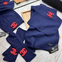 $72.00 USD Chanel Hat and Scarf and Glove Set #1413113