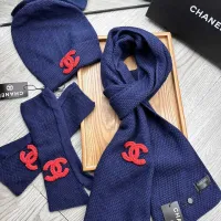 $72.00 USD Chanel Hat and Scarf and Glove Set #1413113