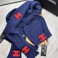 $72.00 USD Chanel Hat and Scarf and Glove Set #1413113