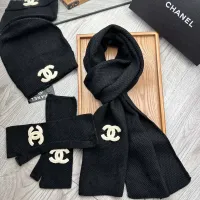 $72.00 USD Chanel Hat and Scarf and Glove Set #1413115