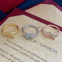 $25.00 USD Cartier Rings In Rose Gold For Women #1413374