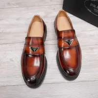 $100.00 USD Prada Leather Shoes For Men #1416115