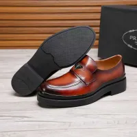 $100.00 USD Prada Leather Shoes For Men #1416115