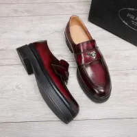 $100.00 USD Prada Leather Shoes For Men #1416117