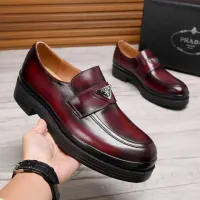 $100.00 USD Prada Leather Shoes For Men #1416117