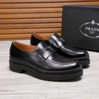 $100.00 USD Prada Leather Shoes For Men #1416119