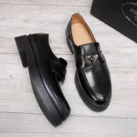 $100.00 USD Prada Leather Shoes For Men #1416119