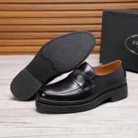 $100.00 USD Prada Leather Shoes For Men #1416119