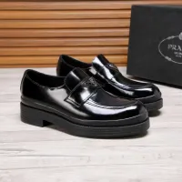 $100.00 USD Prada Leather Shoes For Men #1416120