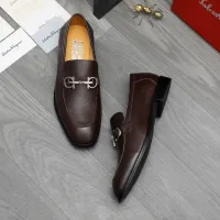 $88.00 USD Salvatore Ferragamo Leather Shoes For Men #1416560