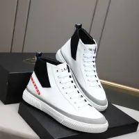 $85.00 USD Prada High Top Shoes For Men #1417142