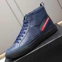 $85.00 USD Prada High Top Shoes For Men #1417144
