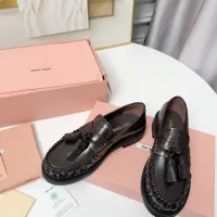 $108.00 USD MIU MIU Leather Shoes For Women #1417426