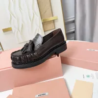 $108.00 USD MIU MIU Leather Shoes For Women #1417426