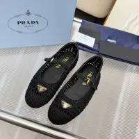 $122.00 USD Prada Flat Shoes For Women #1417566