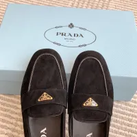 $105.00 USD Prada Leather Shoes For Women #1417851