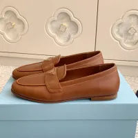 $105.00 USD Prada Leather Shoes For Women #1417855