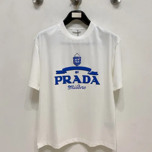 Prada T-Shirts Short Sleeved For Men #1418391 $64.00 USD, Wholesale Replica Prada T-Shirts
