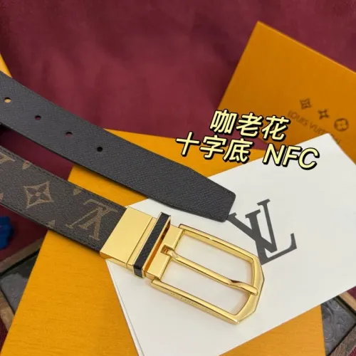 Replica Louis Vuitton AAA Quality Belts In 3.5cm For Men #1418424 $60.00 USD for Wholesale
