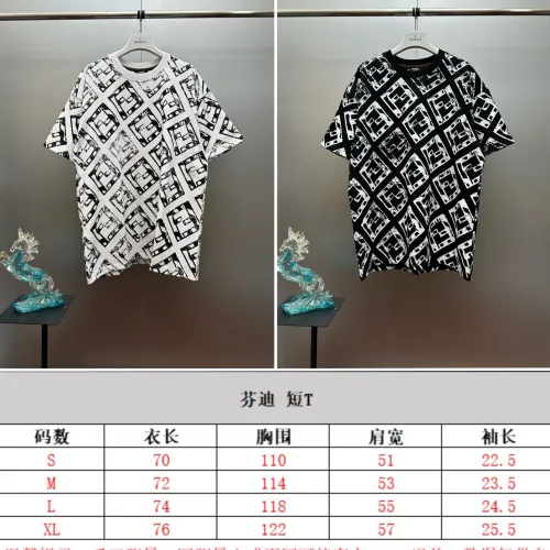 Replica Fendi T-Shirts Short Sleeved For Unisex #1418496 $48.00 USD for Wholesale