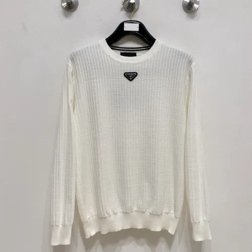 Prada Sweaters Long Sleeved For Men #1418724 $85.00 USD, Wholesale Replica Prada Sweaters
