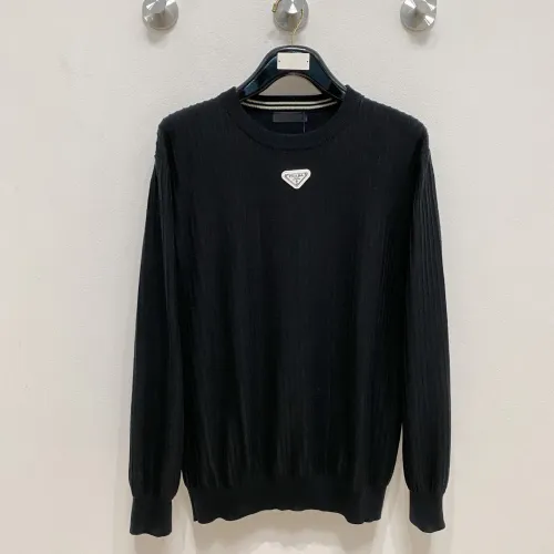 Prada Sweaters Long Sleeved For Men #1418725 $85.00 USD, Wholesale Replica Prada Sweaters