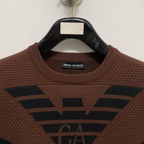 Replica Armani Sweaters Long Sleeved For Men #1418729 $85.00 USD for Wholesale