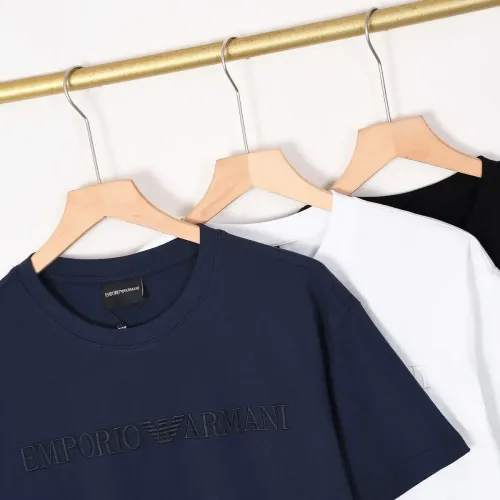 Replica Armani T-Shirts Short Sleeved For Men #1419060 $29.00 USD for Wholesale