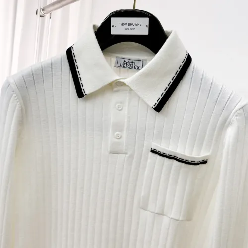Replica Hermes Sweaters Long Sleeved For Men #1419148 $72.00 USD for Wholesale